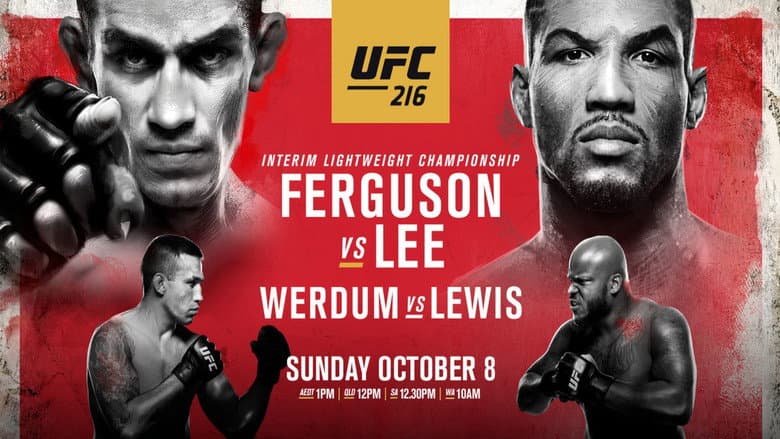 Backdrop from UFC 216: Ferguson vs. Lee