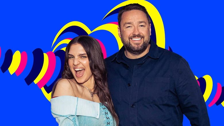 Backdrop from Eurovision Calling: Jason and Chelcee’s Ultimate Guide