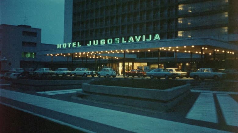 Backdrop from Hotel Yugoslavia