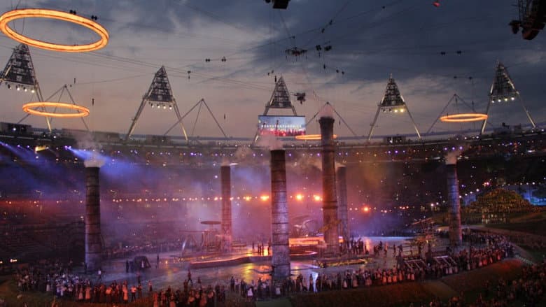Backdrop from London 2012 Olympic Opening Ceremony: Isles of Wonder