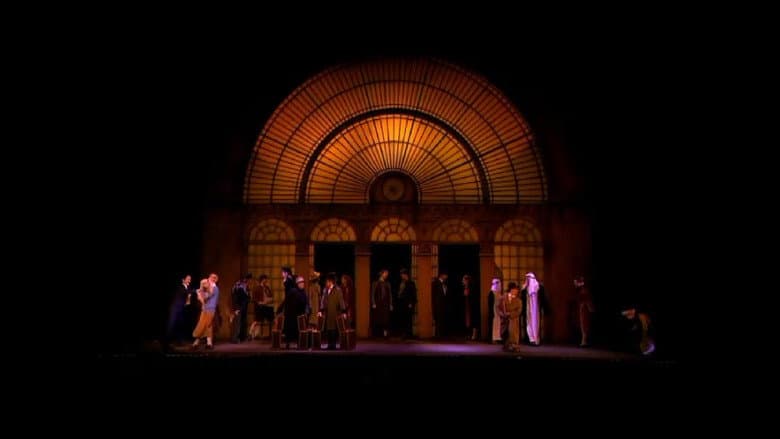 Backdrop from Kuifje: De Zonnetempel, De Musical