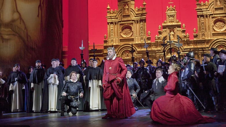 Backdrop from The Metropolitan Opera: Don Carlo