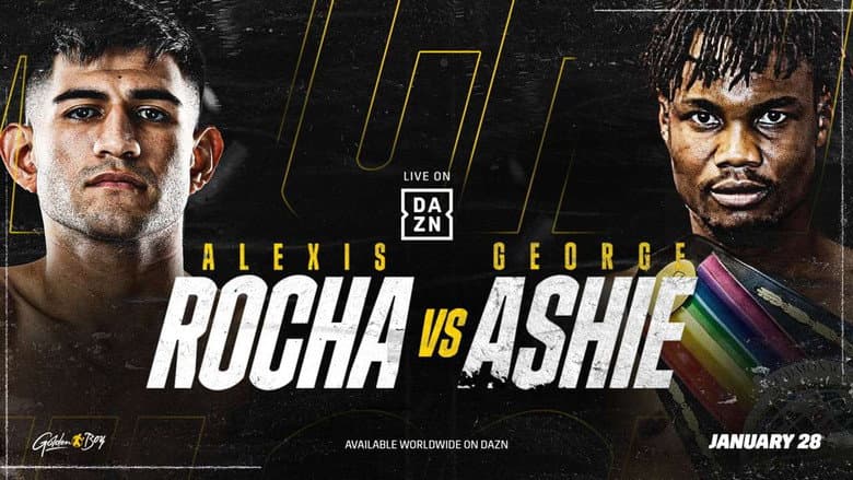 Backdrop from Alexis Rocha vs. George Ashie