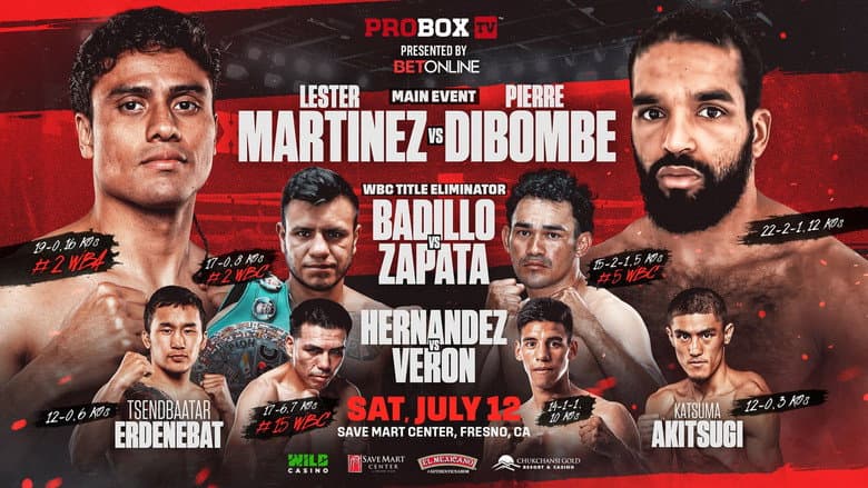 Backdrop from Lester Martinez vs. Pierre Hubert Dibombe
