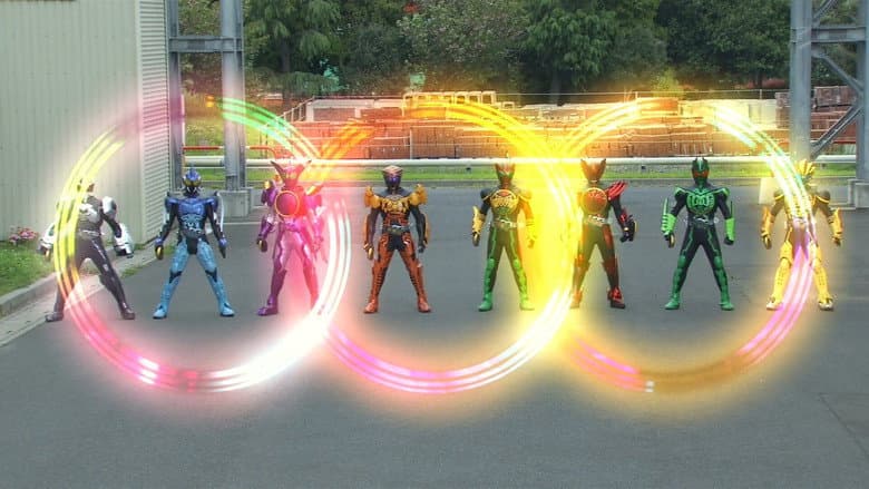 Backdrop from Kamen Rider OOO Wonderful: The Shogun and the 21 Core Medals