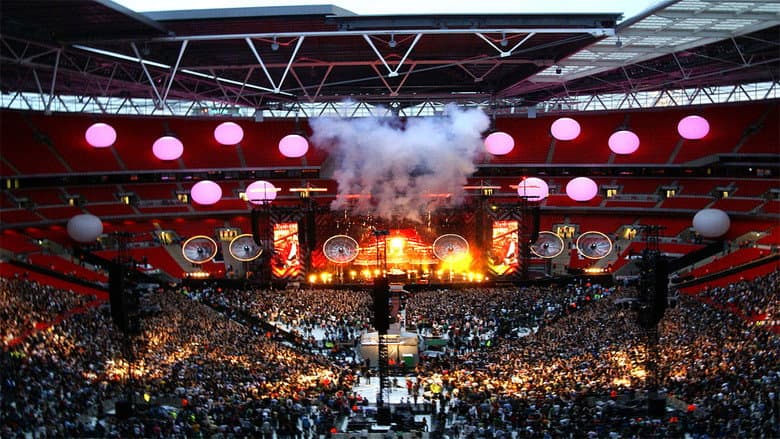Backdrop from Muse: HAARP - Live from Wembley Stadium