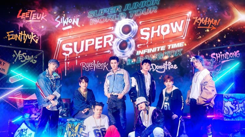 Backdrop from Super Junior World Tour "SUPER SHOW 8: INFINITE TIME"