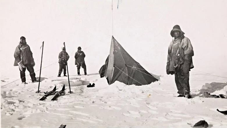 Backdrop from Roald Amundsen's South Pole Expedition