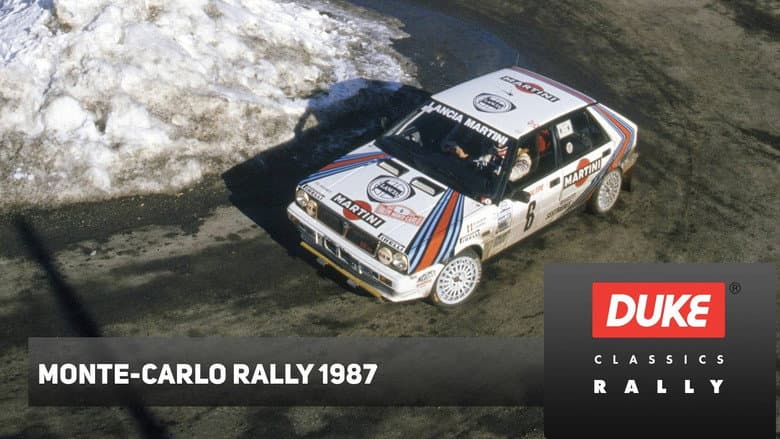 Backdrop from Monte Carlo Rally 1987