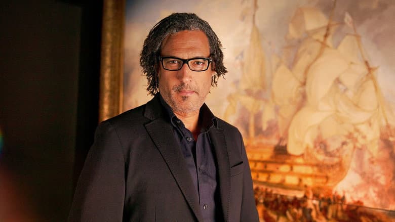 Backdrop from Union with David Olusoga