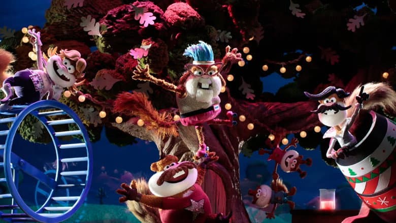 Backdrop from SpongeBob & Sandy’s Country Christmas