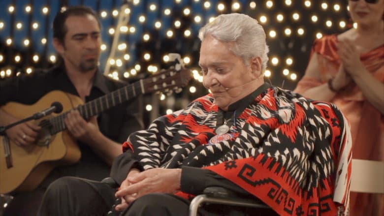 Backdrop from The Nightingale and the Night. Chavela Vargas sings Lorca.