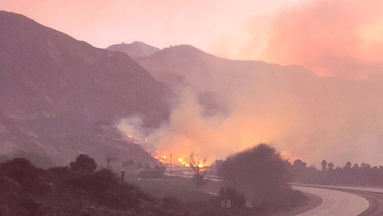 Backdrop from Burning Ojai: Our Fire Story