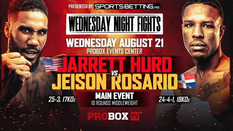 Backdrop from Jarrett Hurd vs. Jeison Rosario