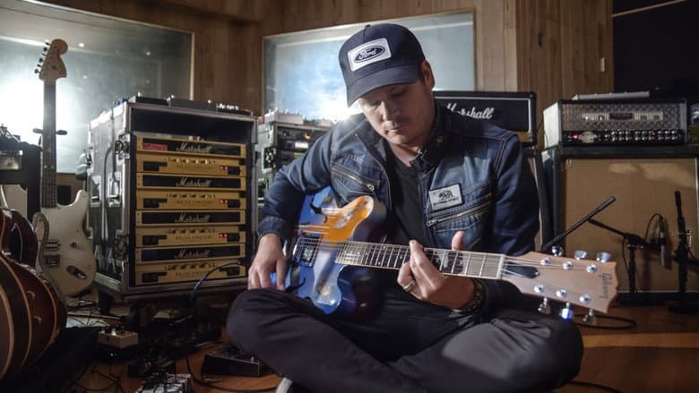 Backdrop from Ernie Ball: The Pursuit of Tone - Tom DeLonge
