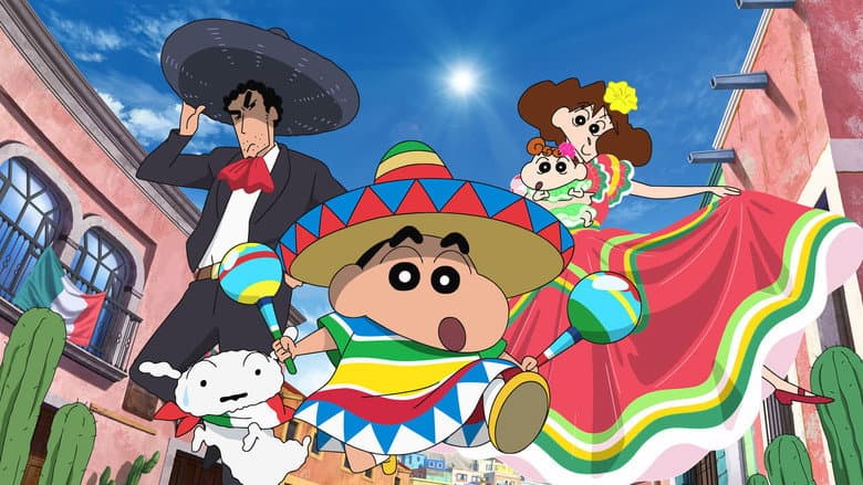 Backdrop from Crayon Shin-chan: My Moving Story! Cactus Large Attack!