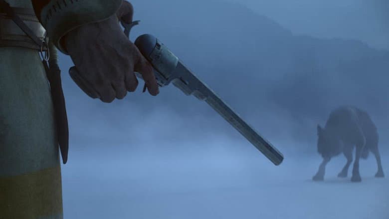 Backdrop from Alone: a Wolf's Winter