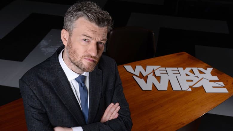 Backdrop from Charlie Brooker's Weekly Wipe
