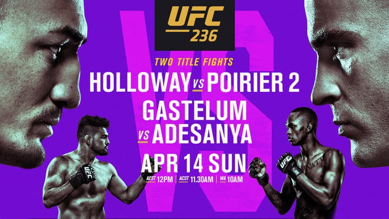 Backdrop from UFC 236: Holloway vs. Poirier 2