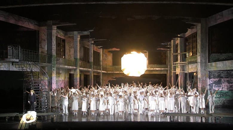 Backdrop from Schönberg: Gurre-Lieder