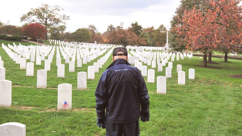 Backdrop from Honor Flight