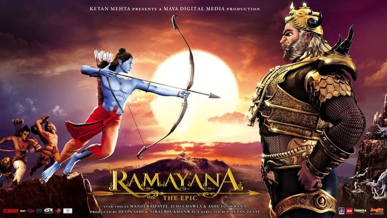 Backdrop from Ramayana: The Epic