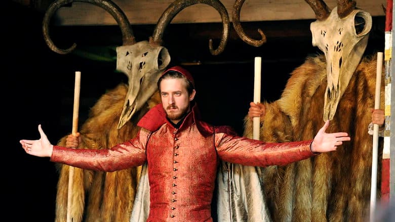 Backdrop from Doctor Faustus - Live at Shakespeare's Globe