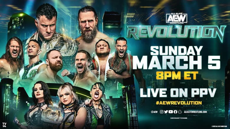 Backdrop from AEW Revolution