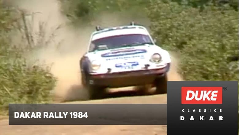 Backdrop from Paris-Dakar Rally 1984