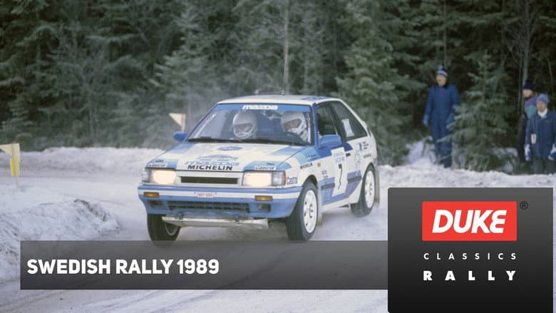 Backdrop from Rally Sweden 1989