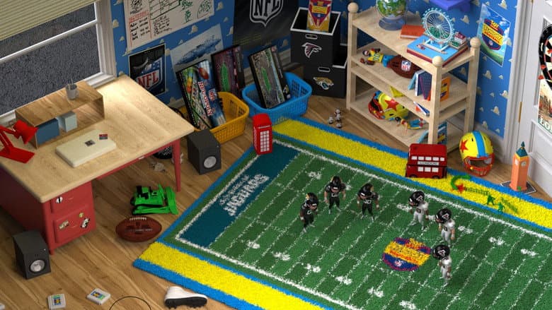 Backdrop from Toy Story Funday Football
