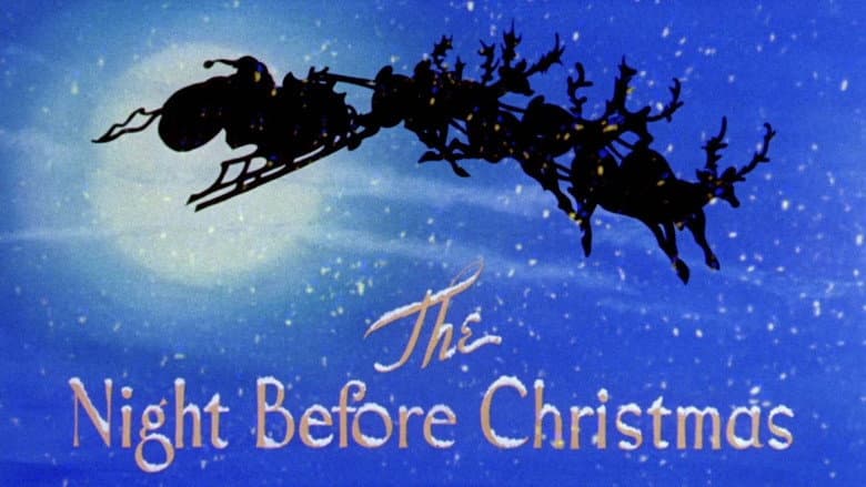 Backdrop from The Night Before Christmas