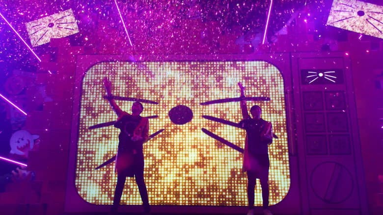 Backdrop from Dan and Phil's The Amazing Tour is Not on Fire