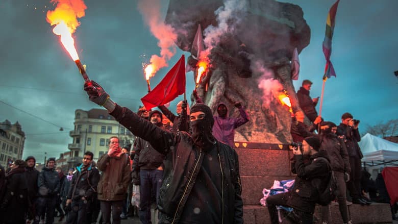 Backdrop from The Antifascists