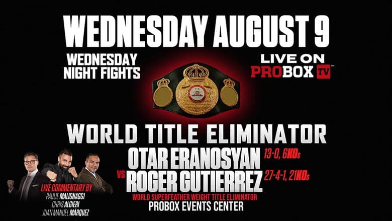 Backdrop from Otar Eranosyan vs. Roger Gutierrez