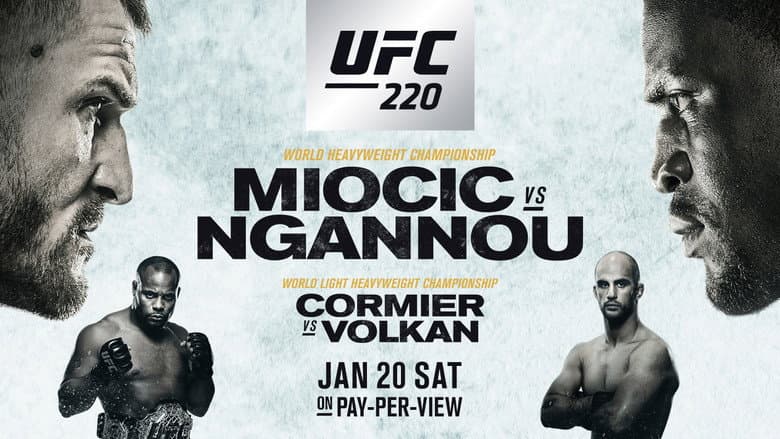 Backdrop from UFC 220: Miocic vs. Ngannou
