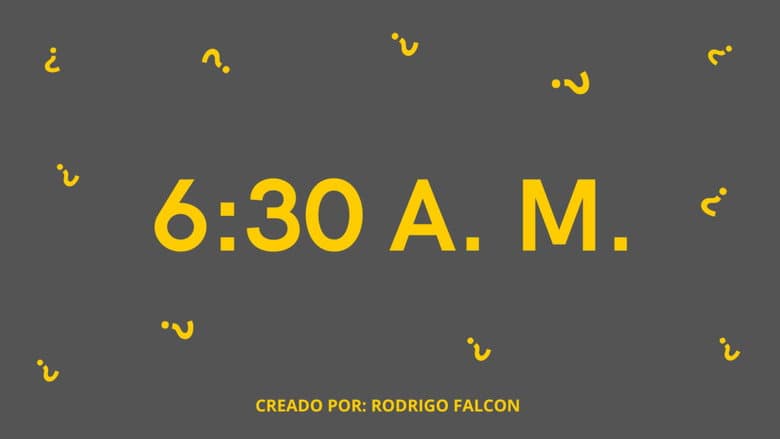 Backdrop from 6:30 A.M.