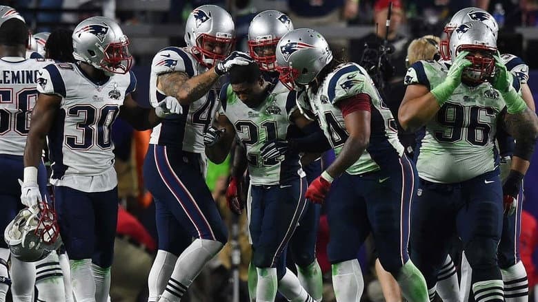 Backdrop from Super Bowl XLIX Champions: New England Patriots