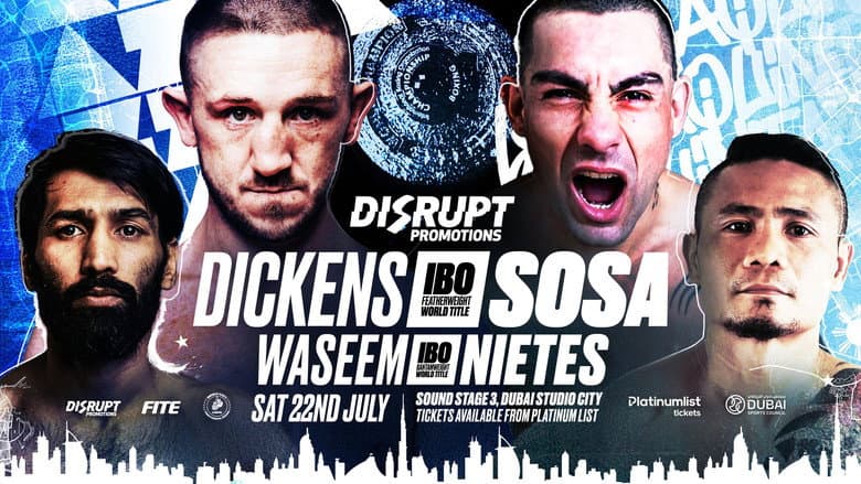 Backdrop from Jazza Dickens vs. Hector Andres Sosa