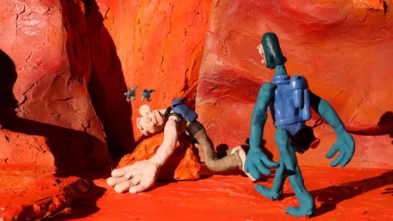 Backdrop from Spaceman Bruce in: The Temple of Oyche