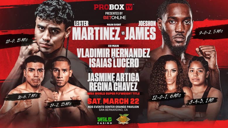 Backdrop from Lester Martinez vs. Joeshon James