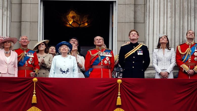 Backdrop from Princes of the Palace - The Royal British Family