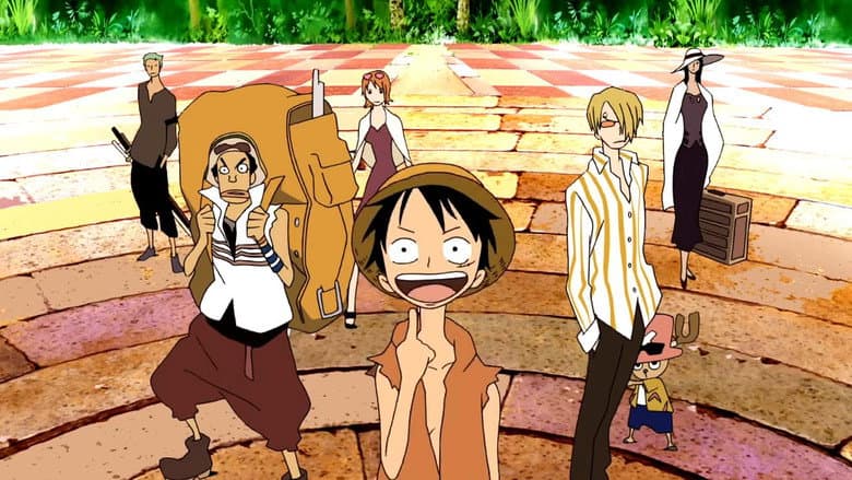 Backdrop from One Piece: Baron Omatsuri and the Secret Island