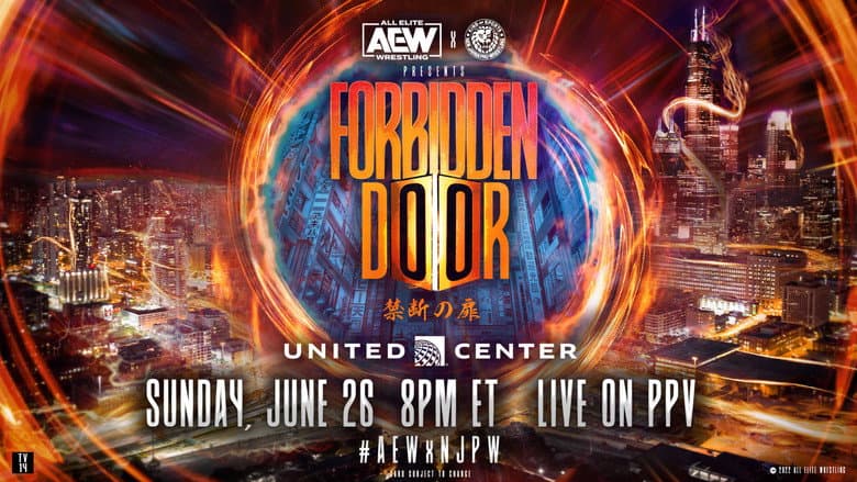 Backdrop from AEW x NJPW Presents Forbidden Door 2022