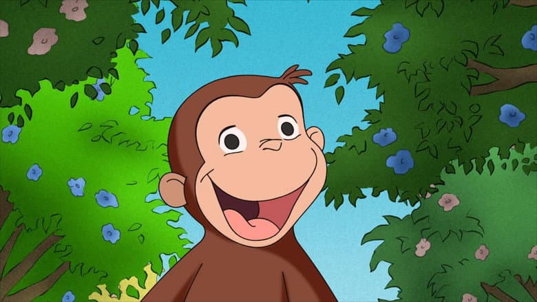 Backdrop from Curious George Swings into Spring