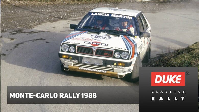 Backdrop from Monte Carlo Rally 1988