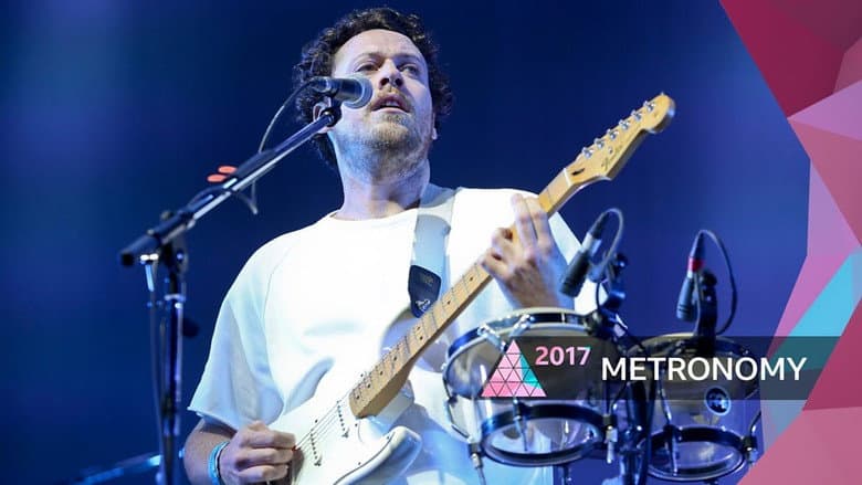 Backdrop from Metronomy at Glastonbury 2017