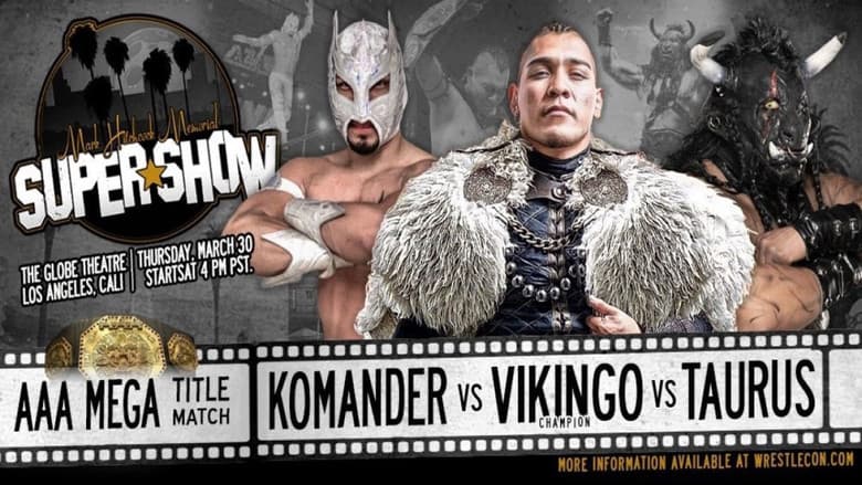 Backdrop from Mark Hitchcock Memorial Wrestlecon Supershow 2023