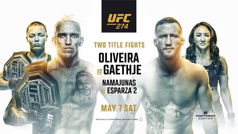 Backdrop from UFC 274: Oliveira vs. Gaethje